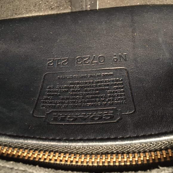 Vintage Navy Blue Coach Purse   Like New - Picture 4 of 9